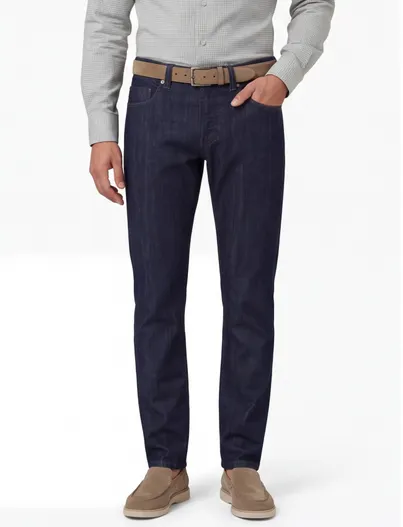 M.E.N.S. M.E.N.S. broek Detroit 5-pocket donkerblauw