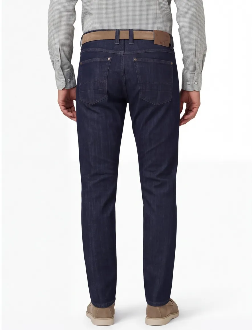 M.E.N.S. broek Detroit 5-pocket donkerblauw