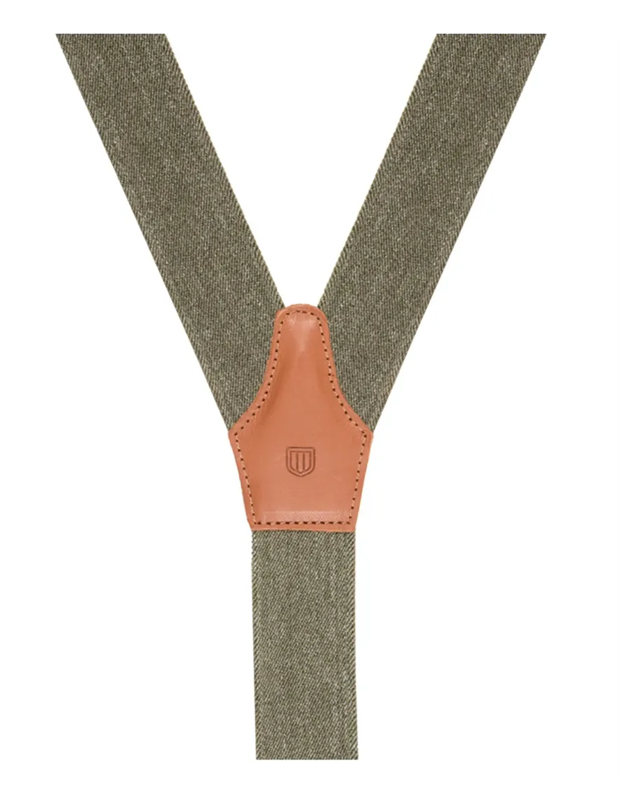 Bretels Profuomo groen melange