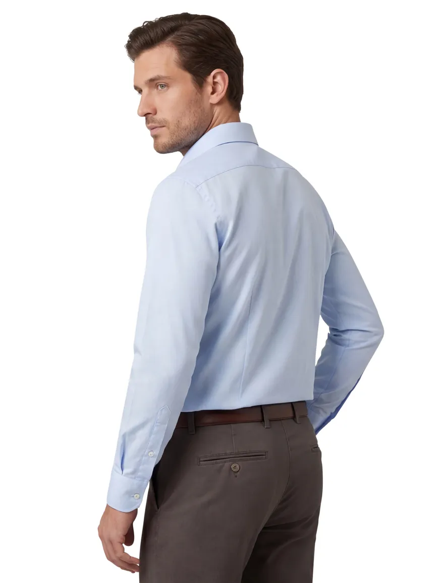 Profuomo Travel Shirt lichtblauw non iron