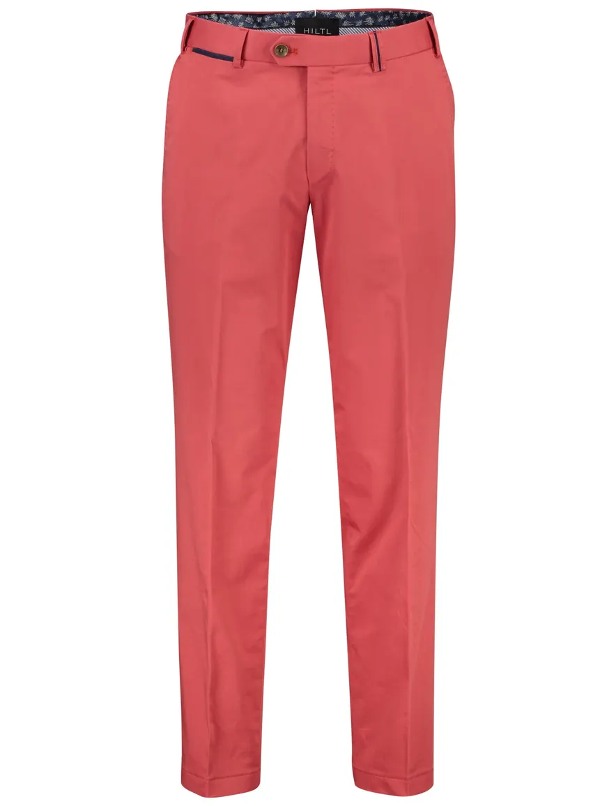 Hiltl chino Peaker-S roodroze contemporary fit
