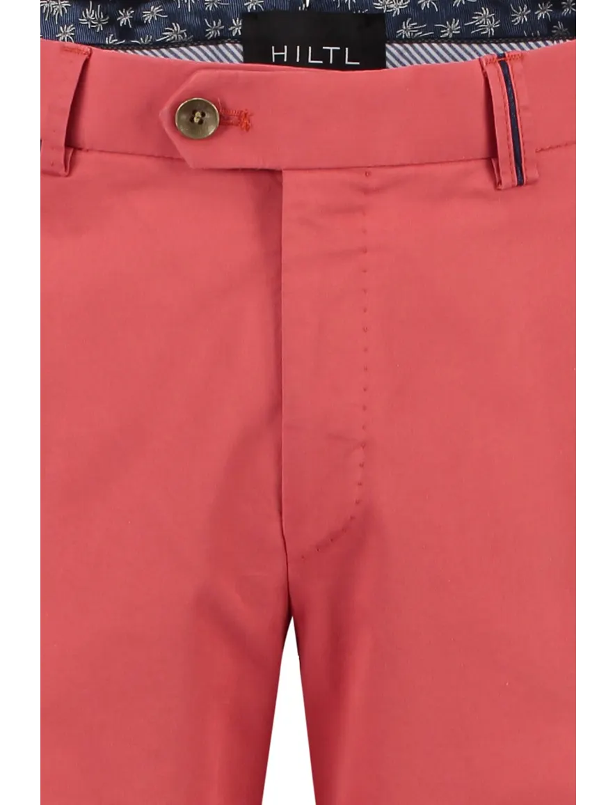 Hiltl chino Peaker-S roodroze contemporary fit
