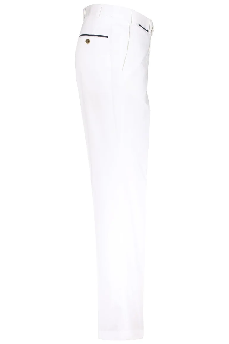 Hiltl pantalon wit katoen Peaker-S