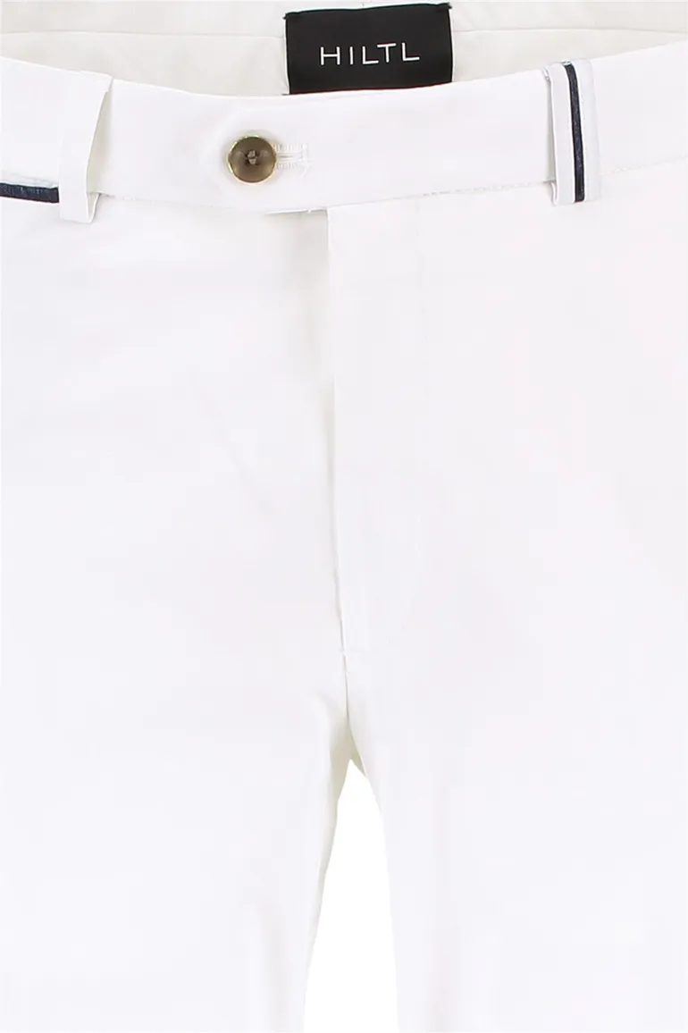 Hiltl pantalon wit katoen Peaker-S