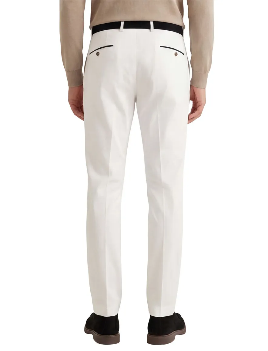 Hiltl pantalon wit katoen Peaker-S