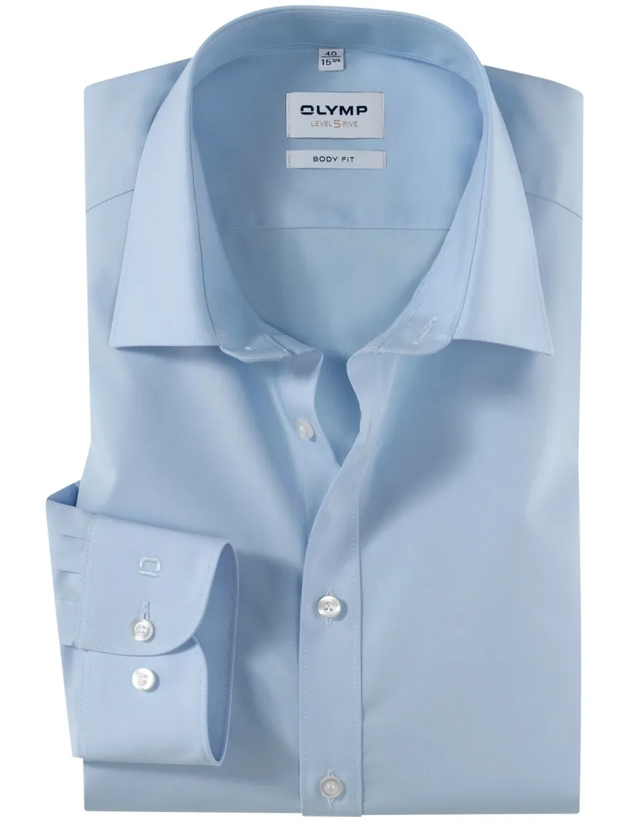Olymp mouwlengte 7 overhemd blauw Level 5