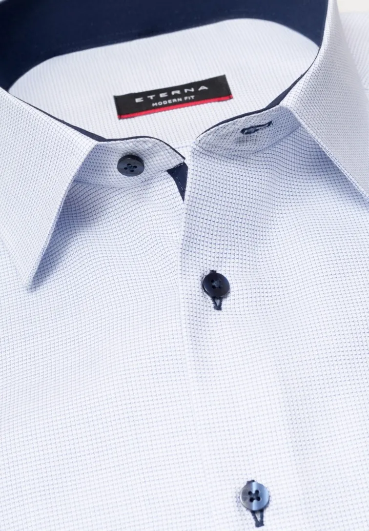 business overhemd Eterna Modern Fit lichtblauw