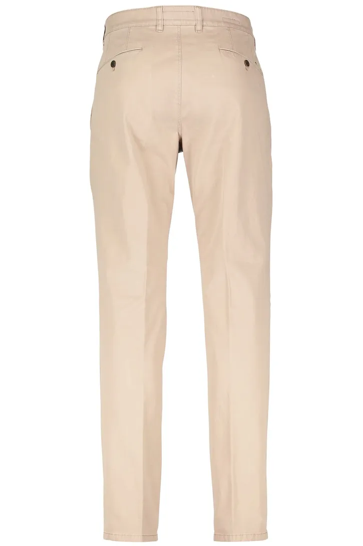 Gardeur broek Benny beige flatfront katoen