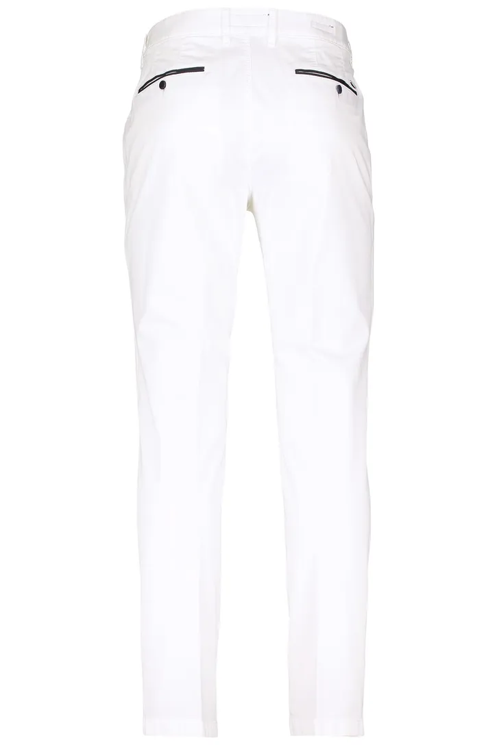 Gardeur pantalon katoen Benny wit