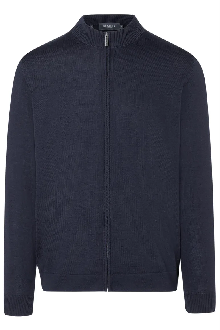 Maerz vest donkerblauw merinowol superwash