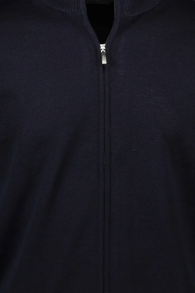 Maerz vest donkerblauw merinowol superwash