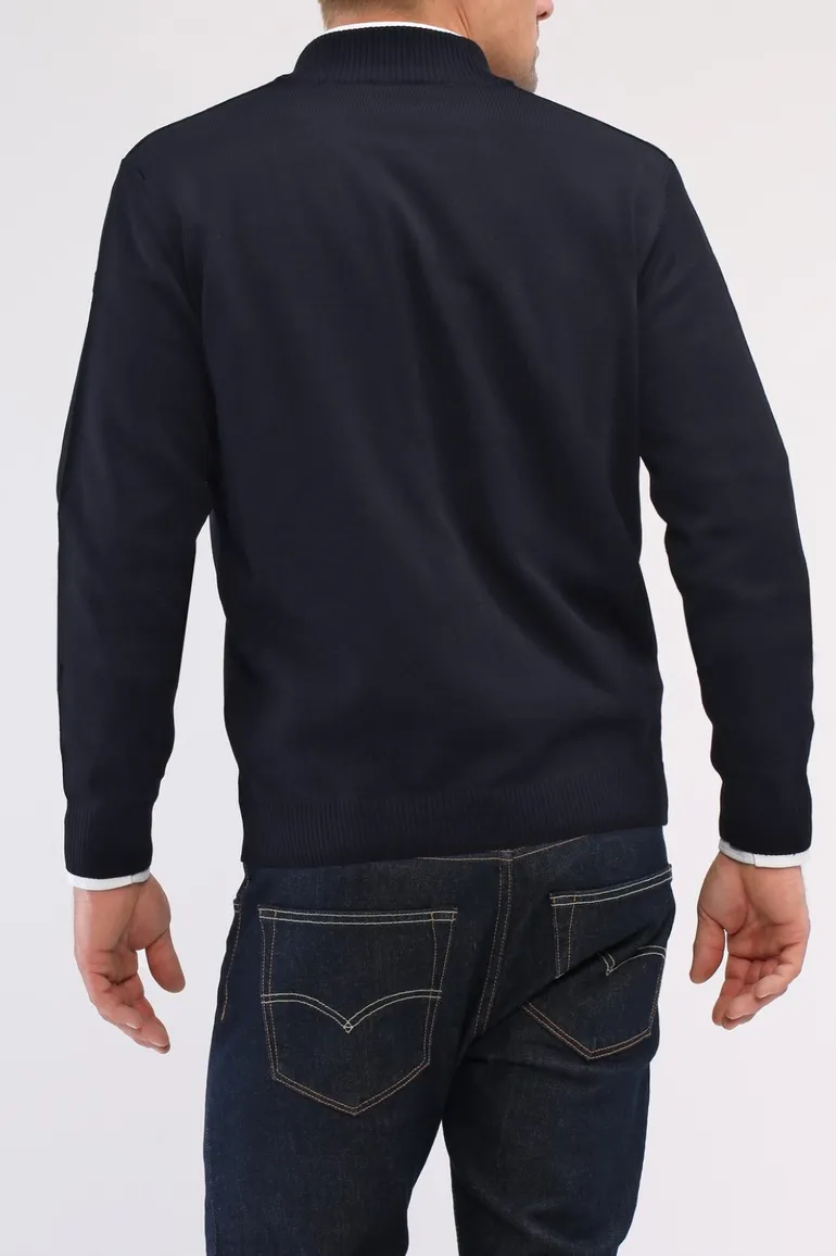 Maerz vest donkerblauw merinowol superwash