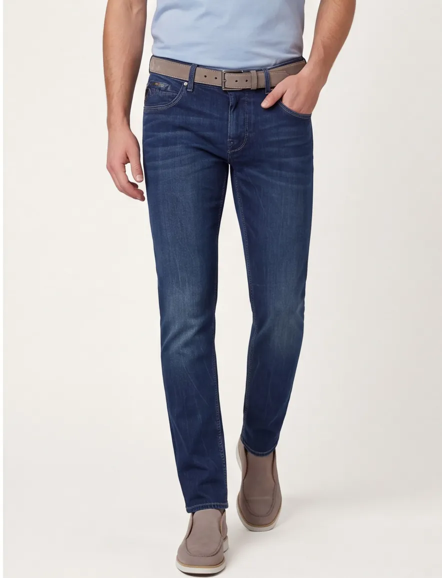 Vanguard spijkerbroek V850 donkerblauw 5-pocket