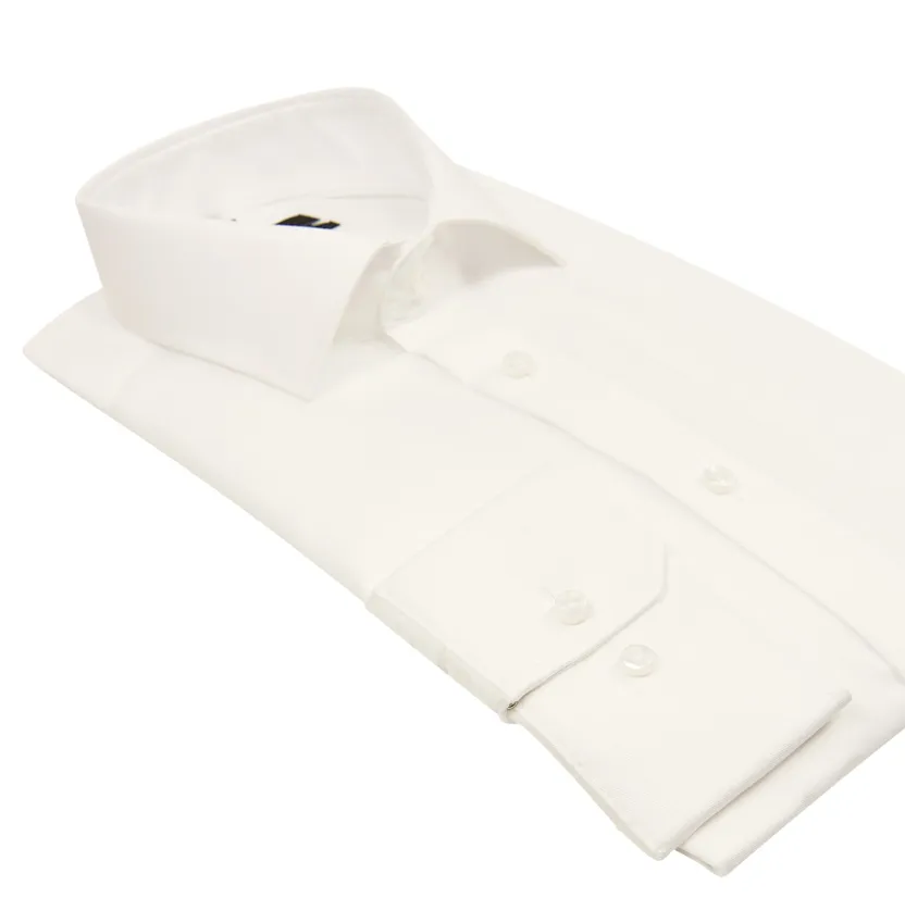 Seidensticker Shaped overhemd wit twill non iron