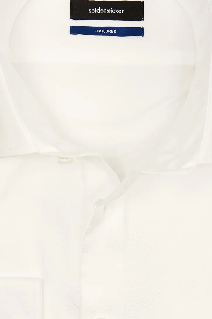 Seidensticker Shaped overhemd wit twill non iron