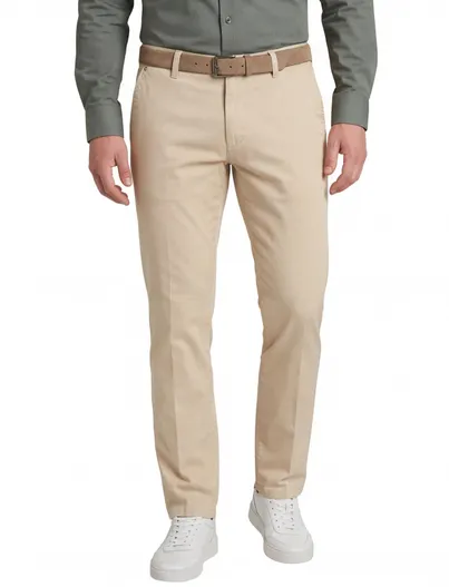 M.E.N.S. M.E.N.S. pantalon chino katoen beige Madison