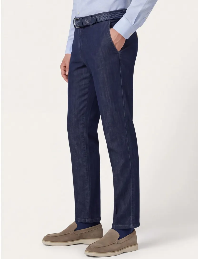 M.E.N.S. donkerblauwe broek Madrid