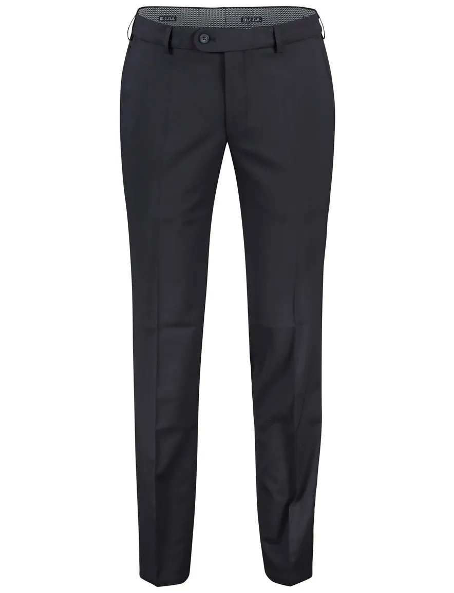 M.E.N.S. wollen pantalon Madison donkerblauw