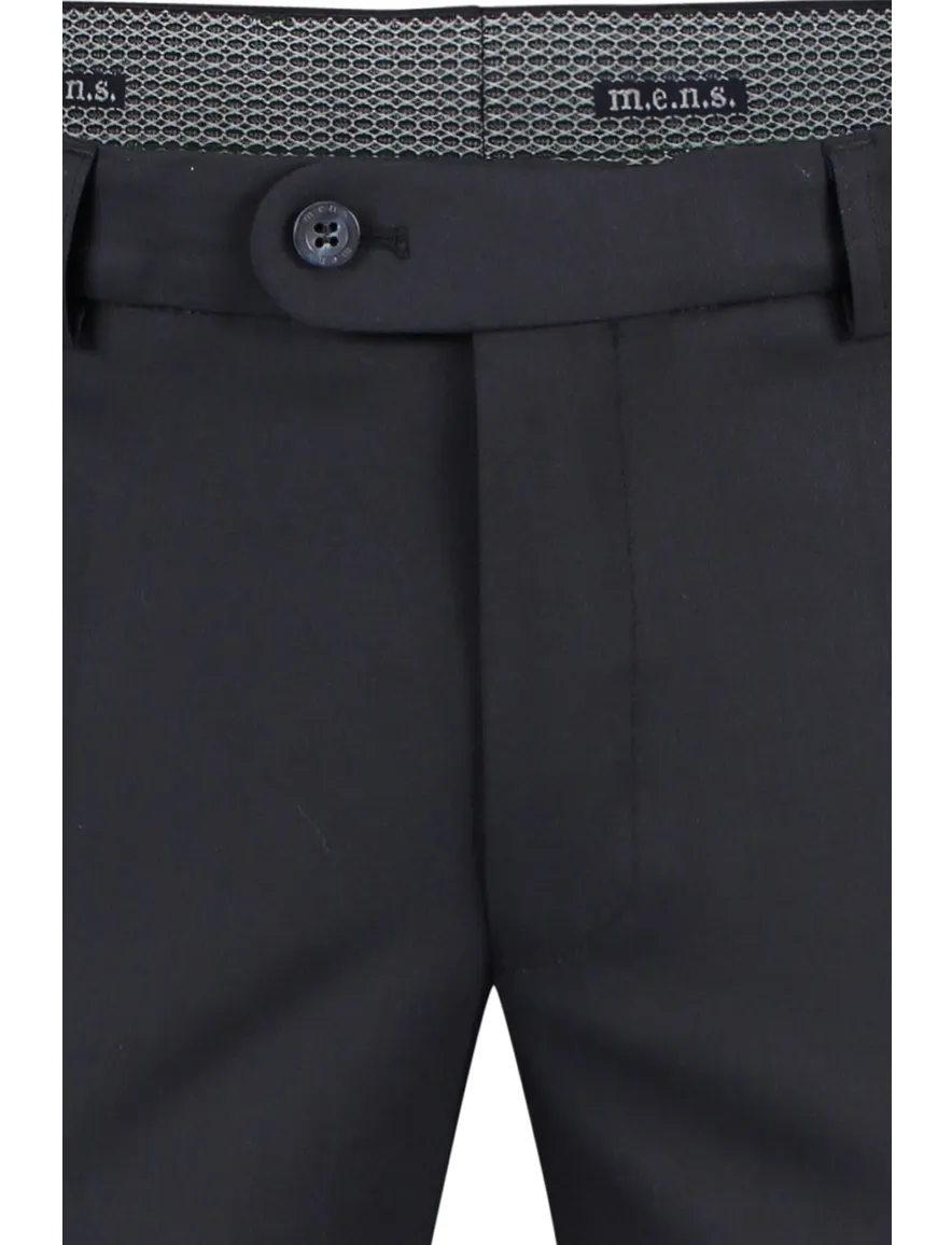 M.E.N.S. wollen pantalon Madison donkerblauw