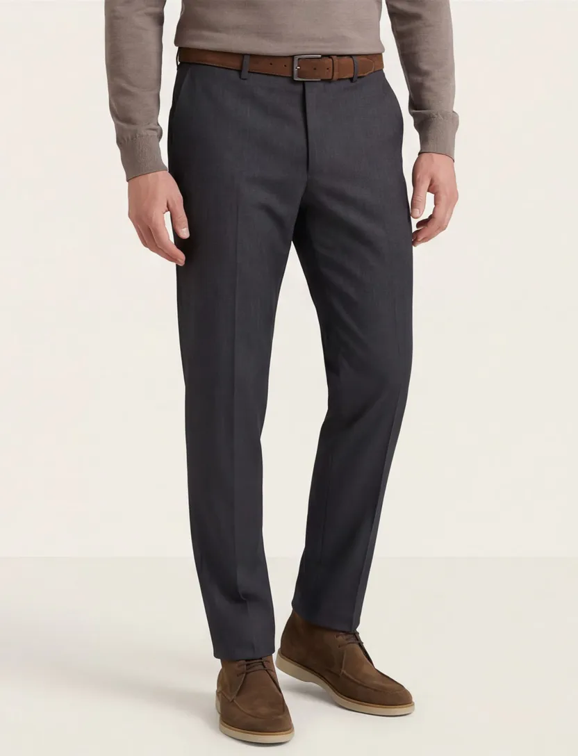 M.E.N.S. grijze pantalon wol Madison-U