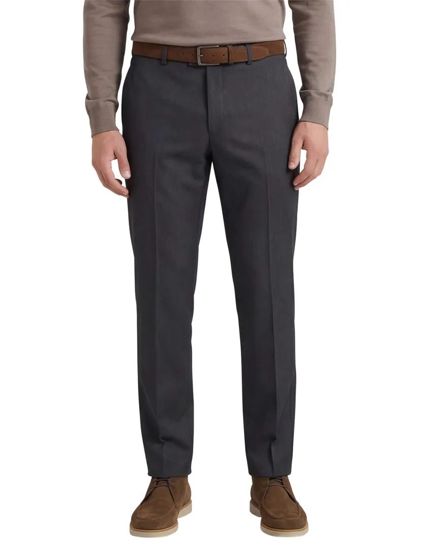 M.E.N.S. grijze pantalon wol Madison-U