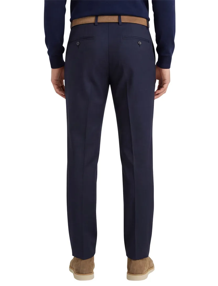 M.E.N.S. pantalon wol Madison-U blauw