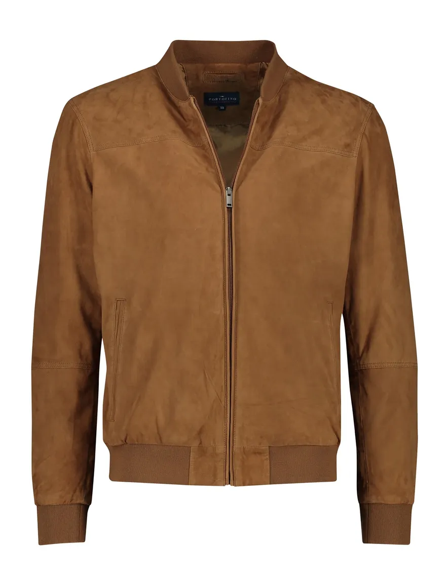 Portofino Arma suede jack cognac