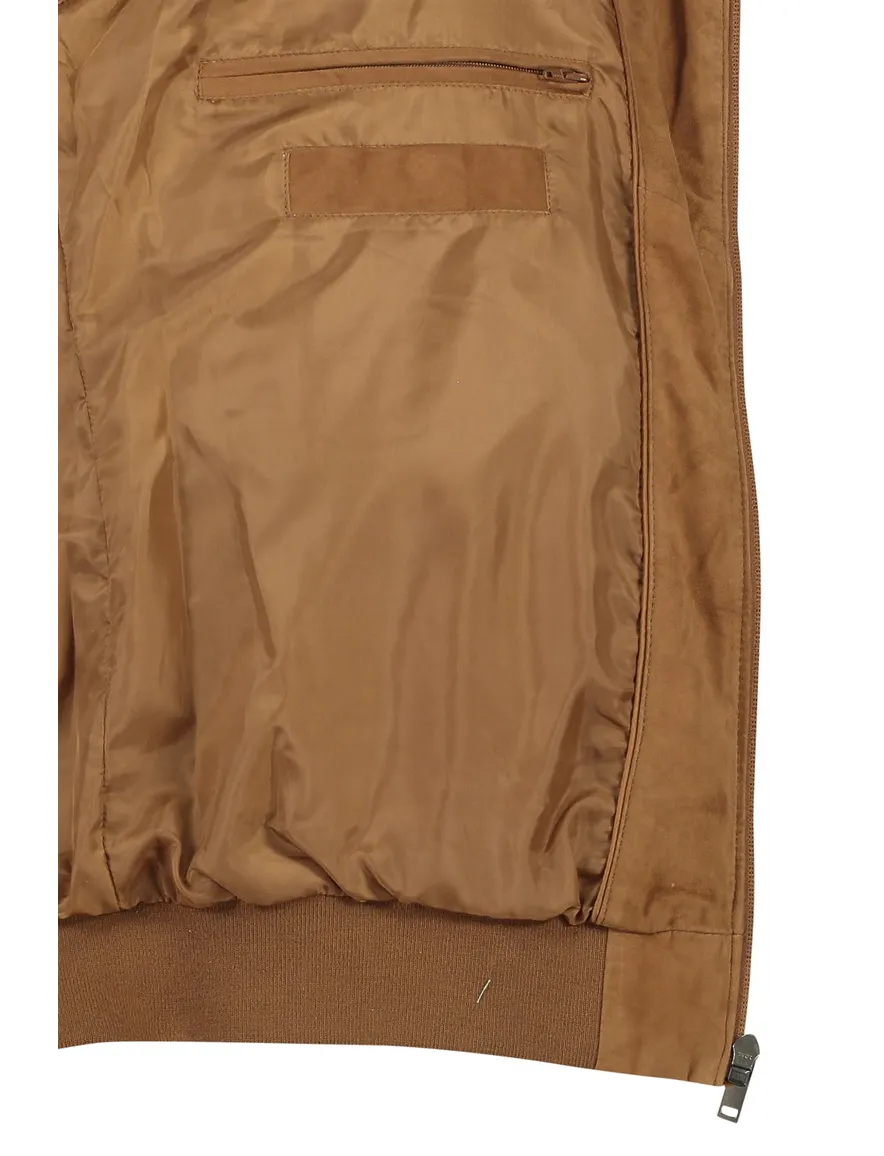 Portofino Arma suede jack cognac