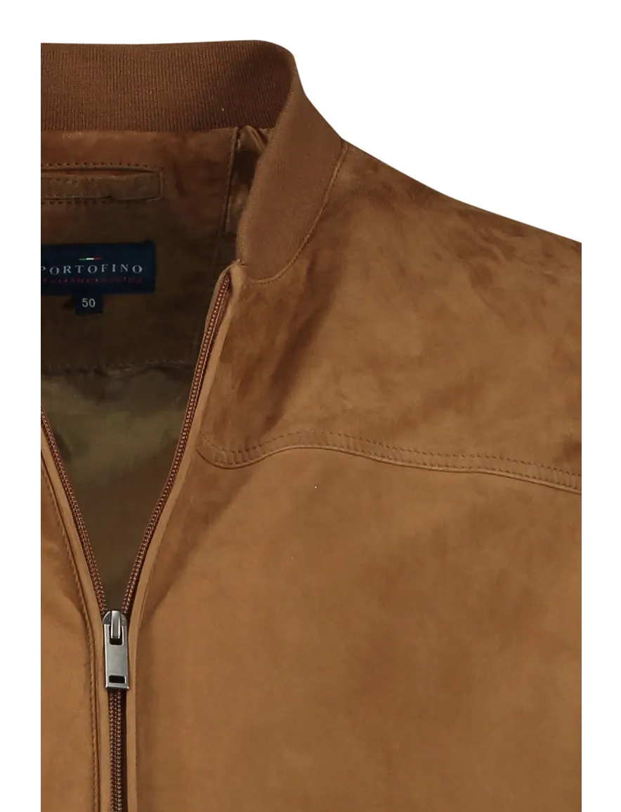 Portofino Arma suede jack cognac