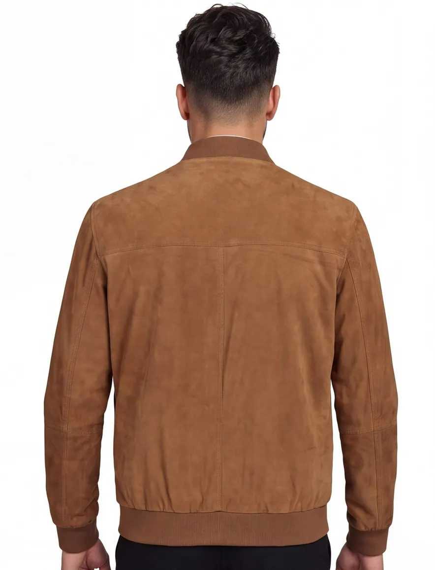Portofino Arma suede jack cognac