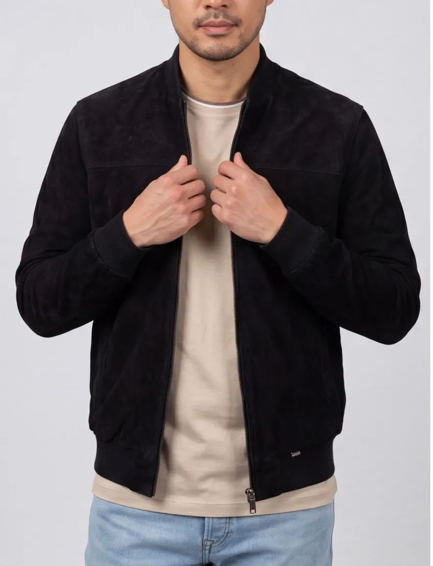 Suede jack navy Portofino Arma