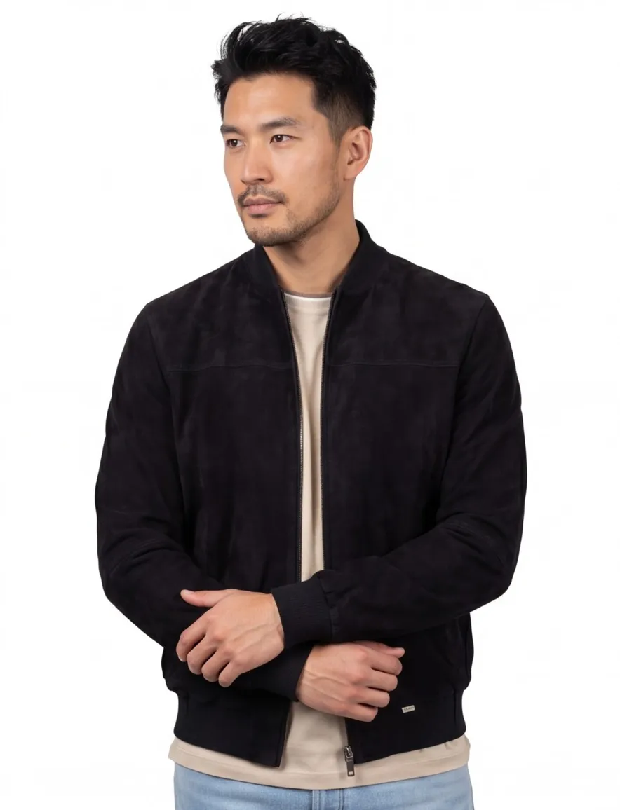 Suede jack navy Portofino Arma