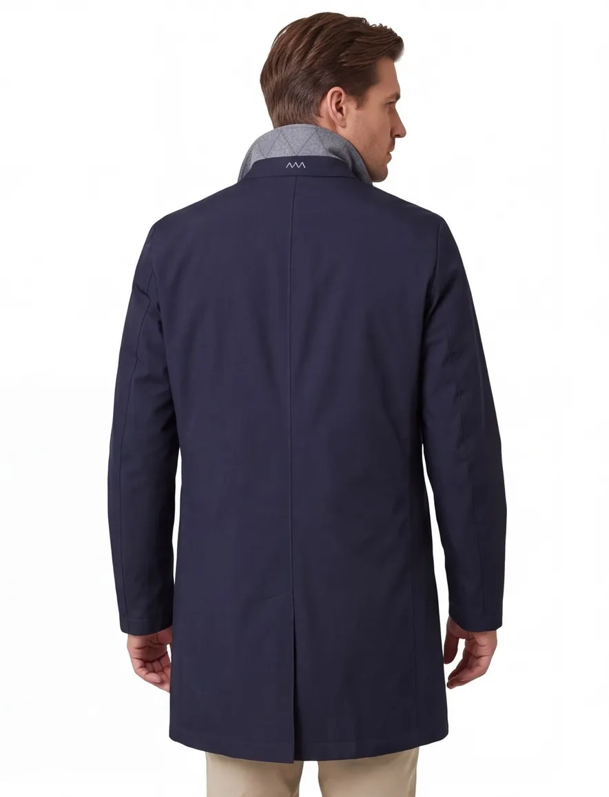 Dressler jack blauw knopen normale fit