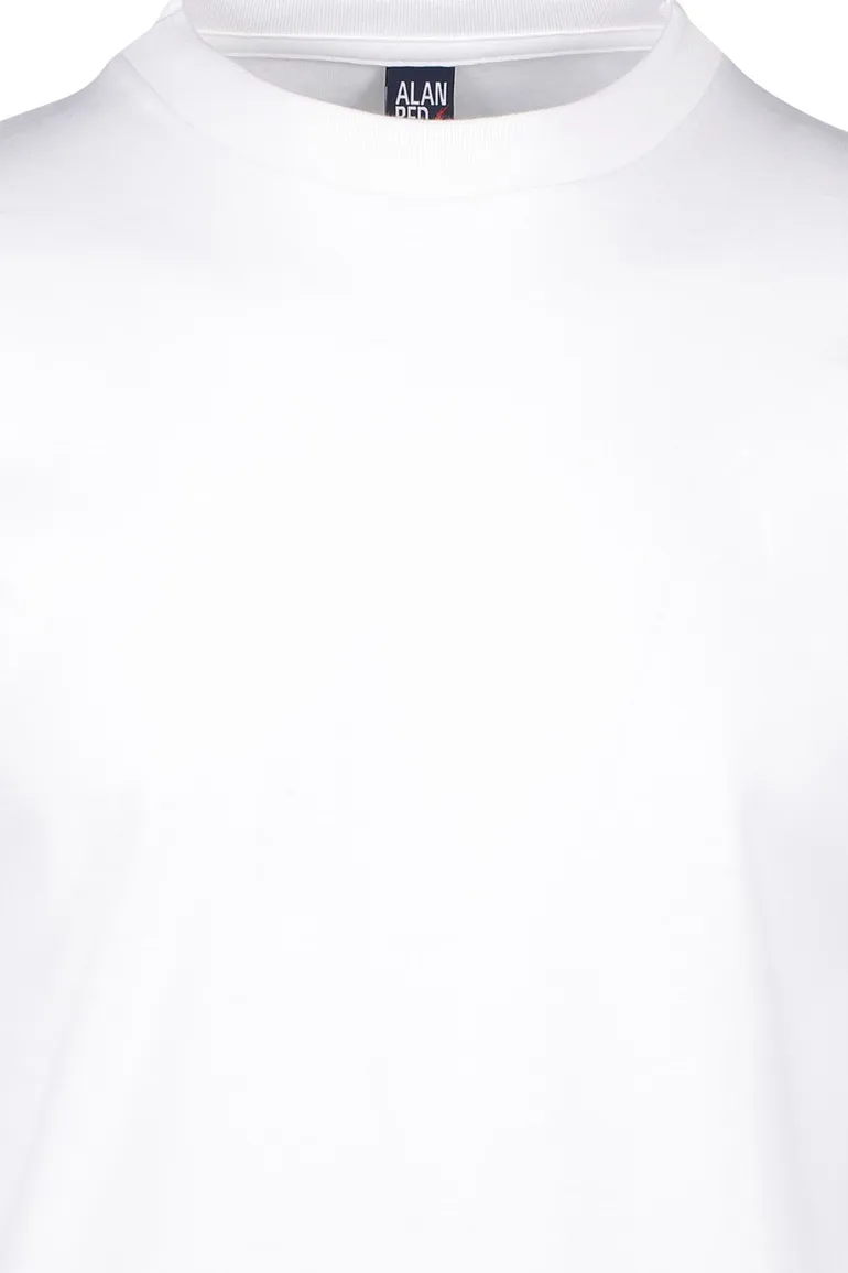 Alan Red t-shirt Virgina wit effen katoen 3-pack