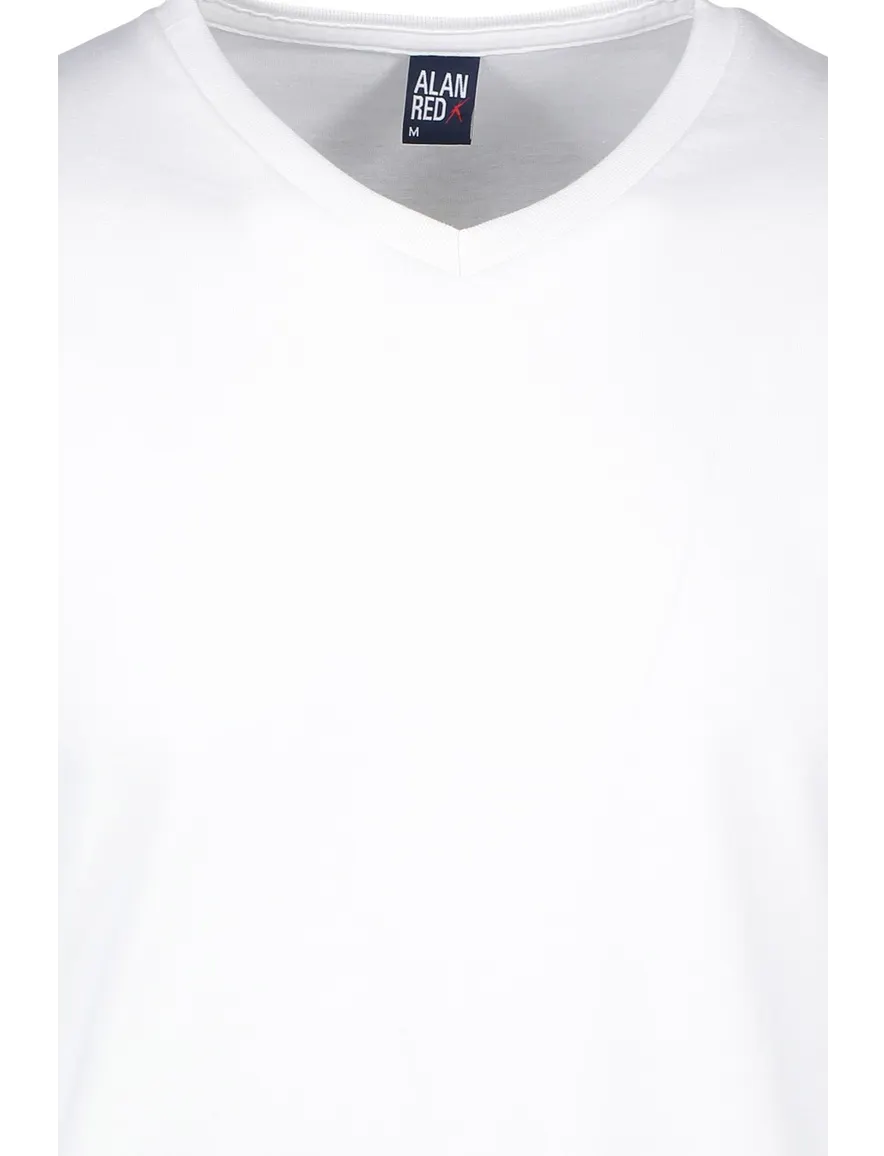 t-shirt Alan Red Alan Red t-shirts aanbieding effen katoen wit