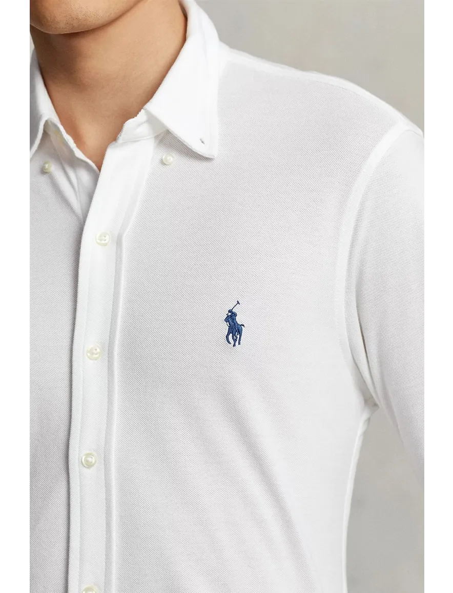 Ralph Lauren wit overhemd katoen button-down