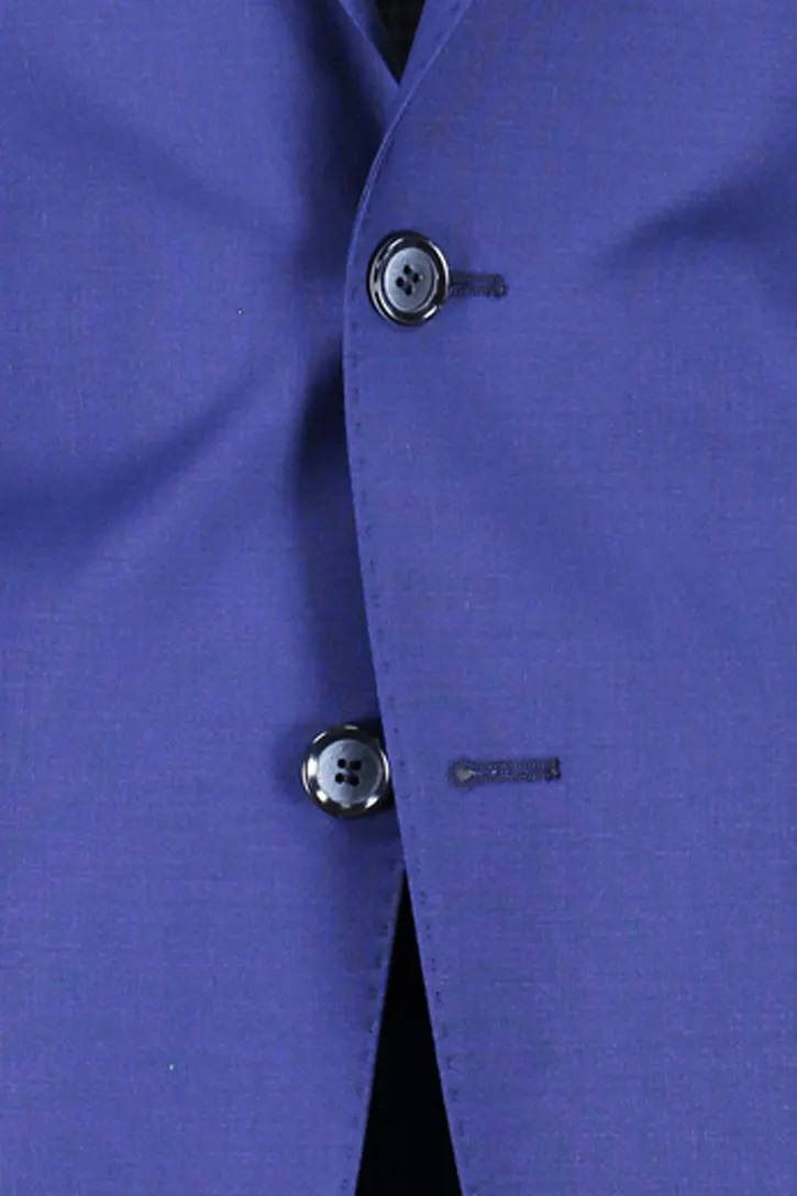 Roy Robson colbert Mix & Match blauw effen