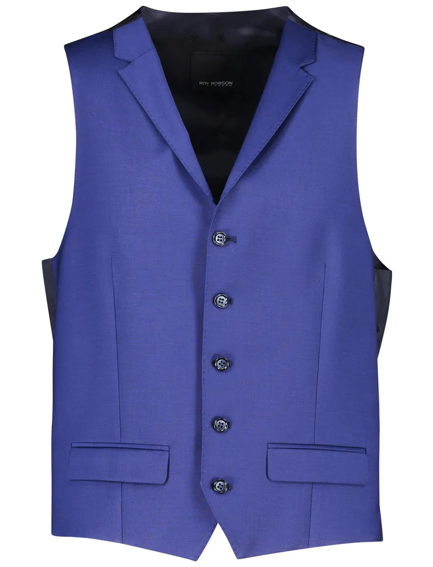 Roy Robson middenblauw gilet