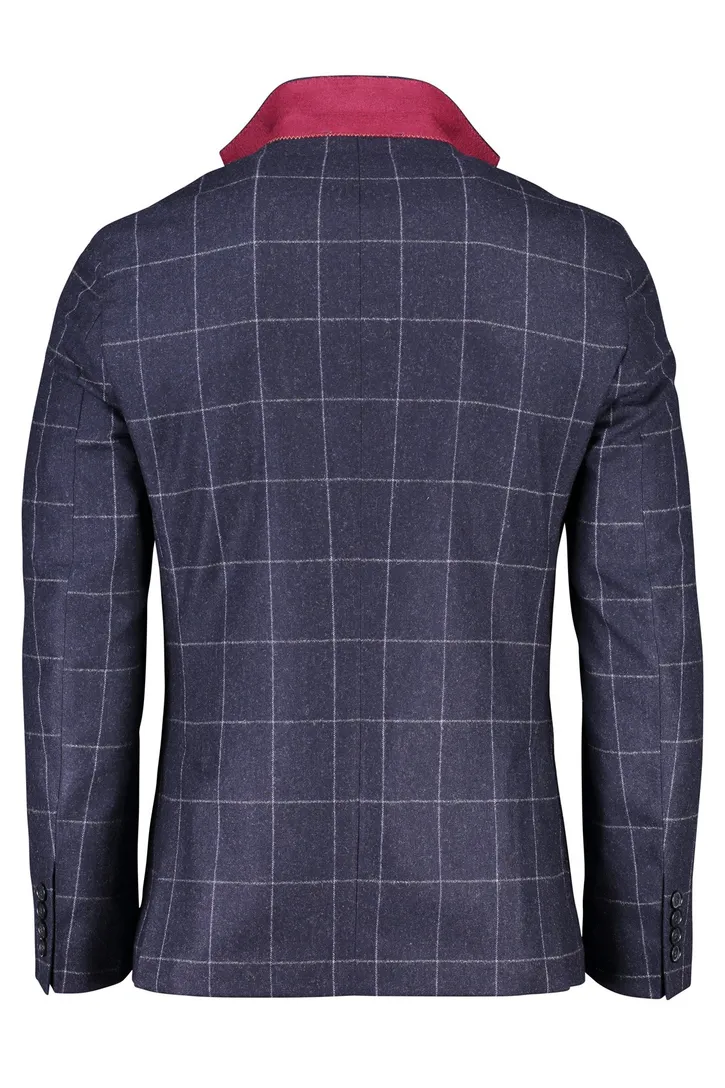 Digel colbert Edward blok donkerblauw melange