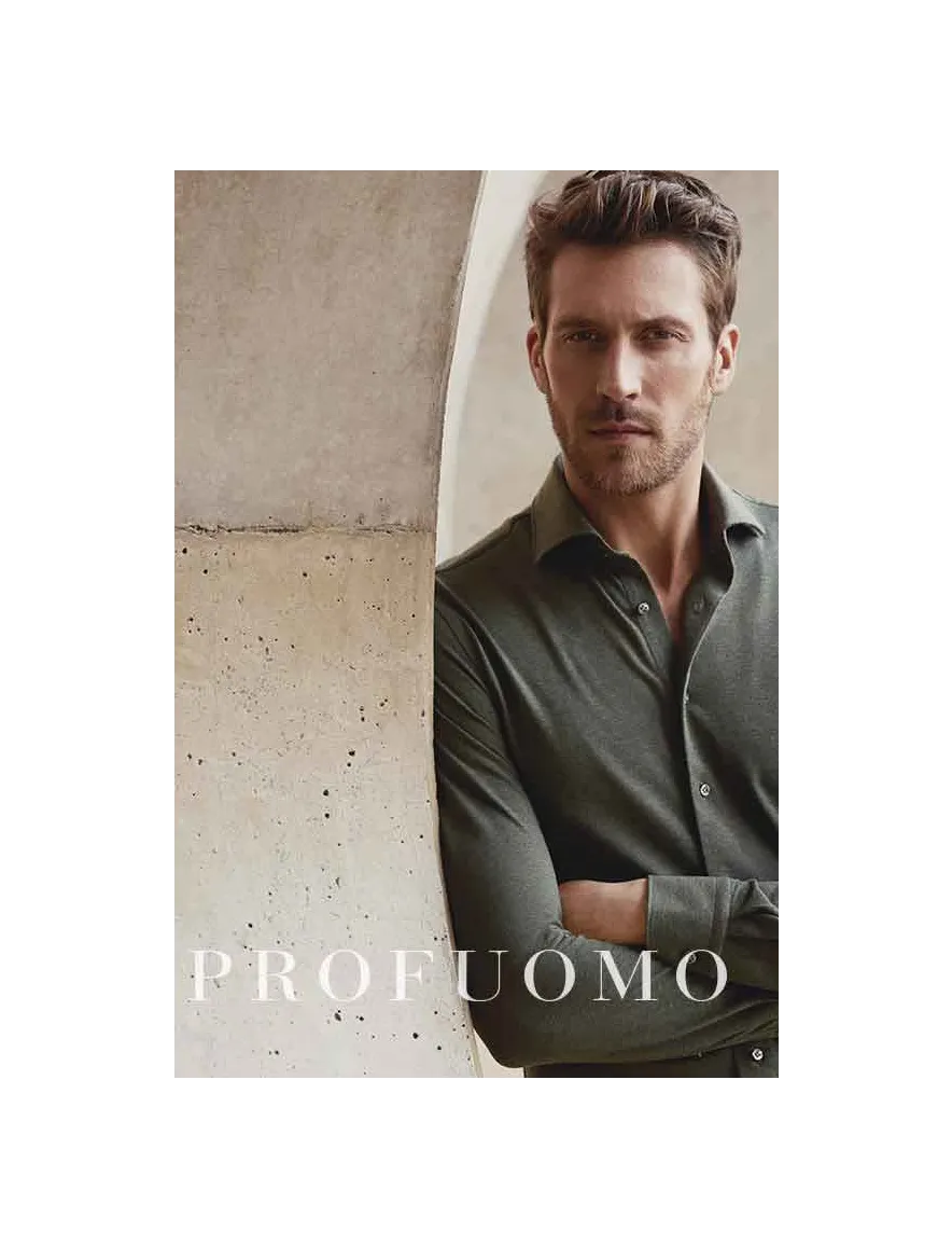 Overhemd Profuomo Originale groen