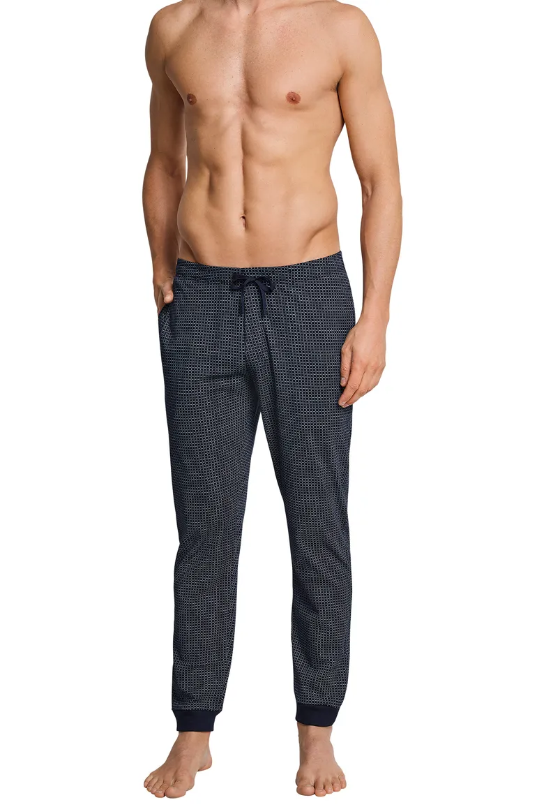 Mix & Relax pyjamabroek Schiesser navy ruit