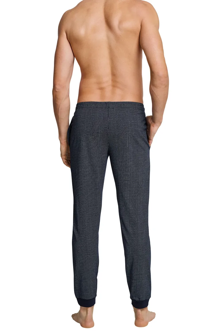 Mix & Relax pyjamabroek Schiesser navy ruit