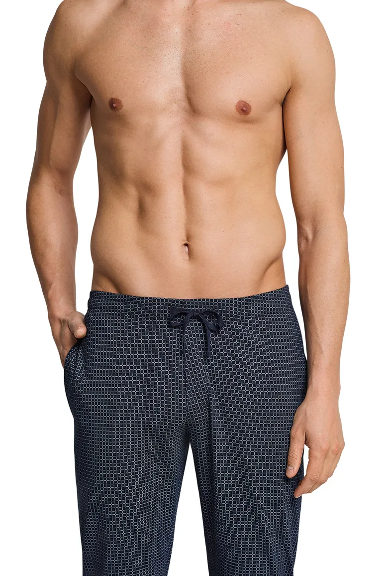 Mix & Relax pyjamabroek Schiesser navy ruit