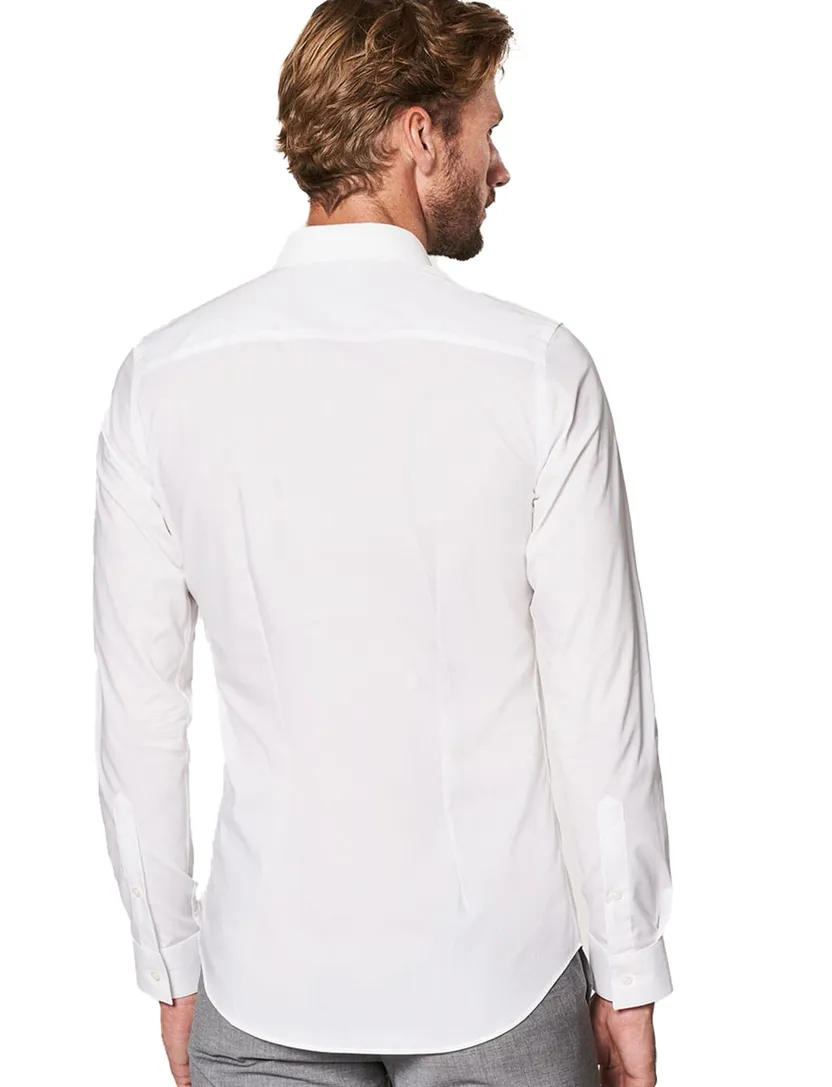 Overhemd Profuomo Originale wit Super Slim Fit