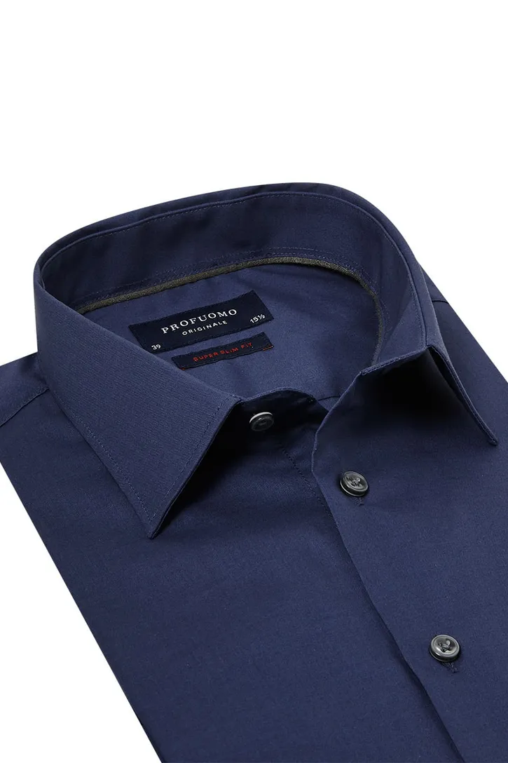Overhemd Profuomo Super Slim Fit navy