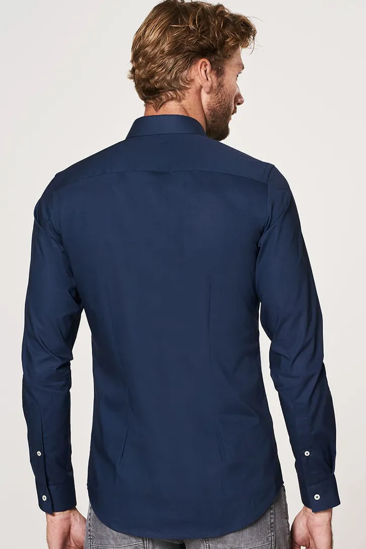 Overhemd Profuomo Super Slim Fit navy