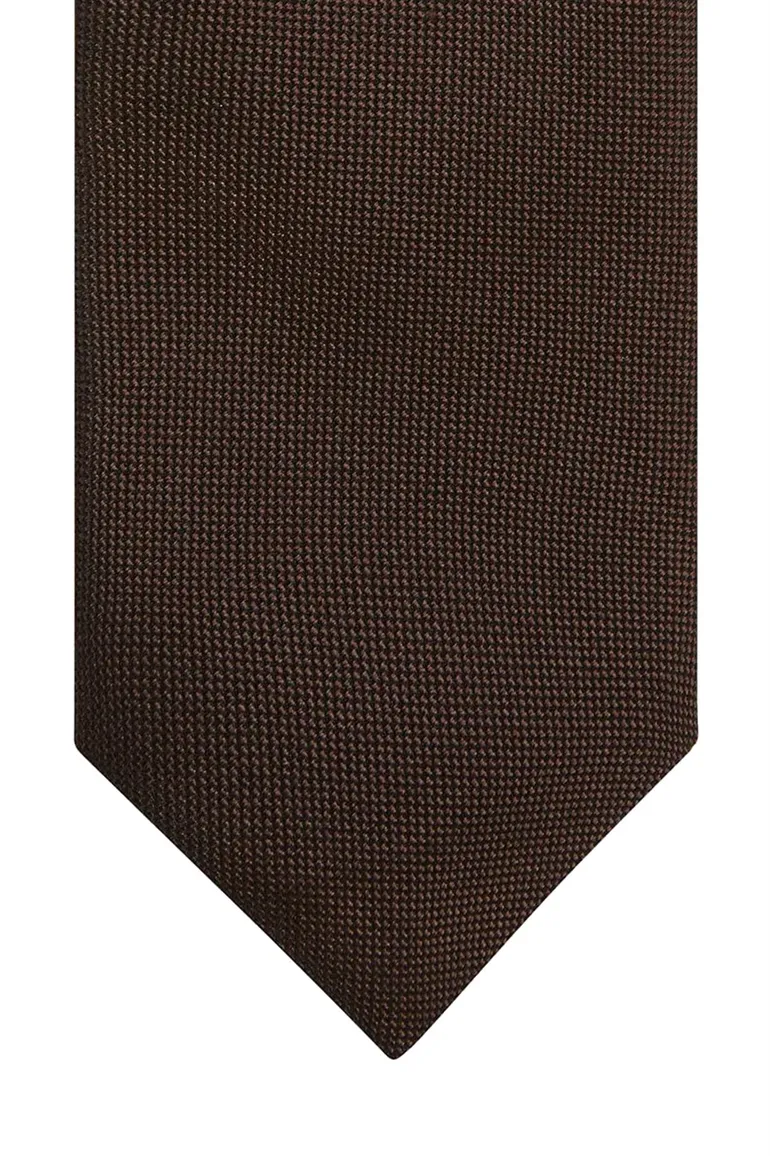 Profuomo stropdas bruin structuur