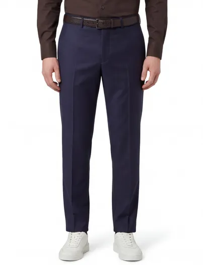 Dressler Dressler pantalon mix en match donkerblauw uni