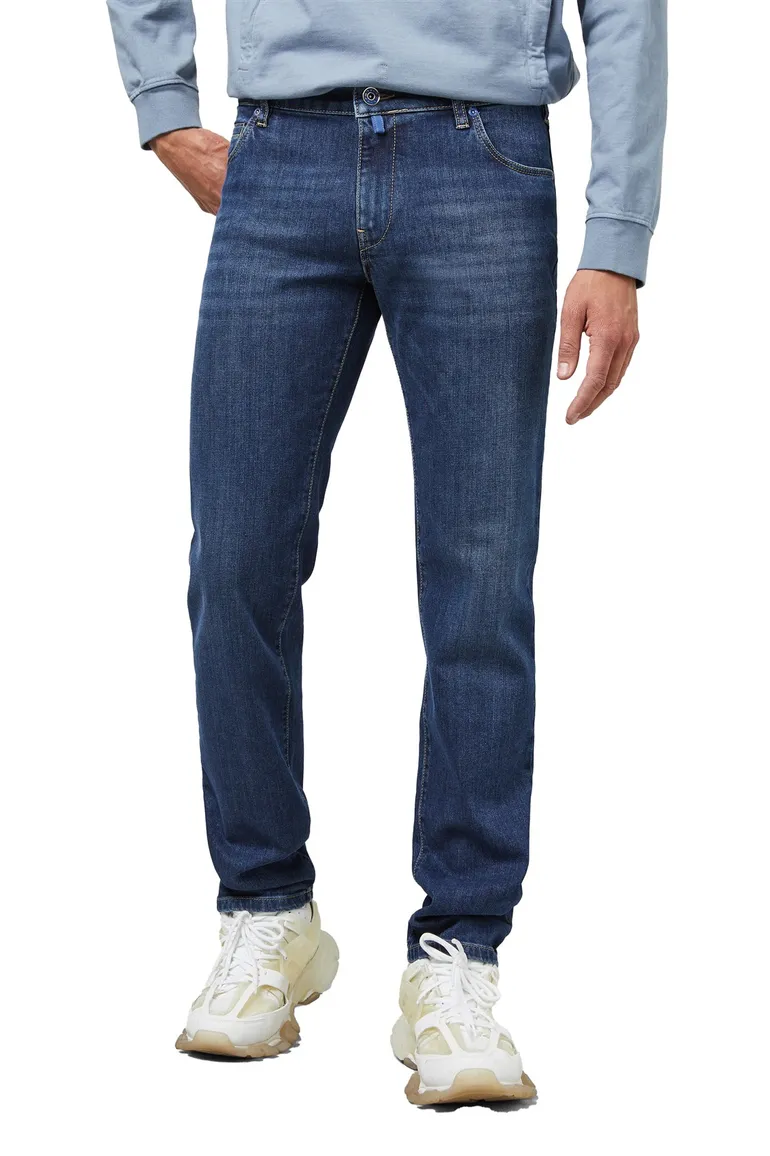 Meyer jeans M5 blauw Regular Fit denim