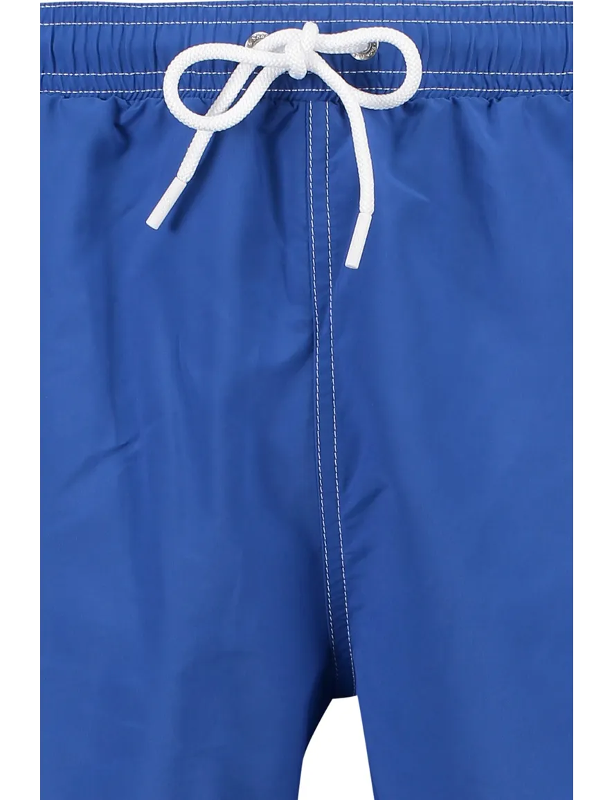 Paul & Shark zwemshort merk opdruk blauw